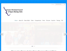 Tablet Screenshot of clevelandskating.com